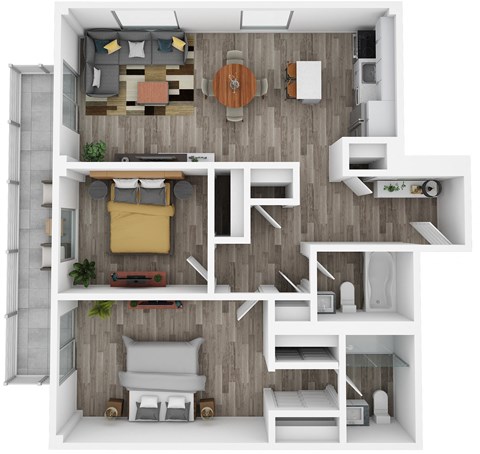 Flats on Jefferson Floor Plan E